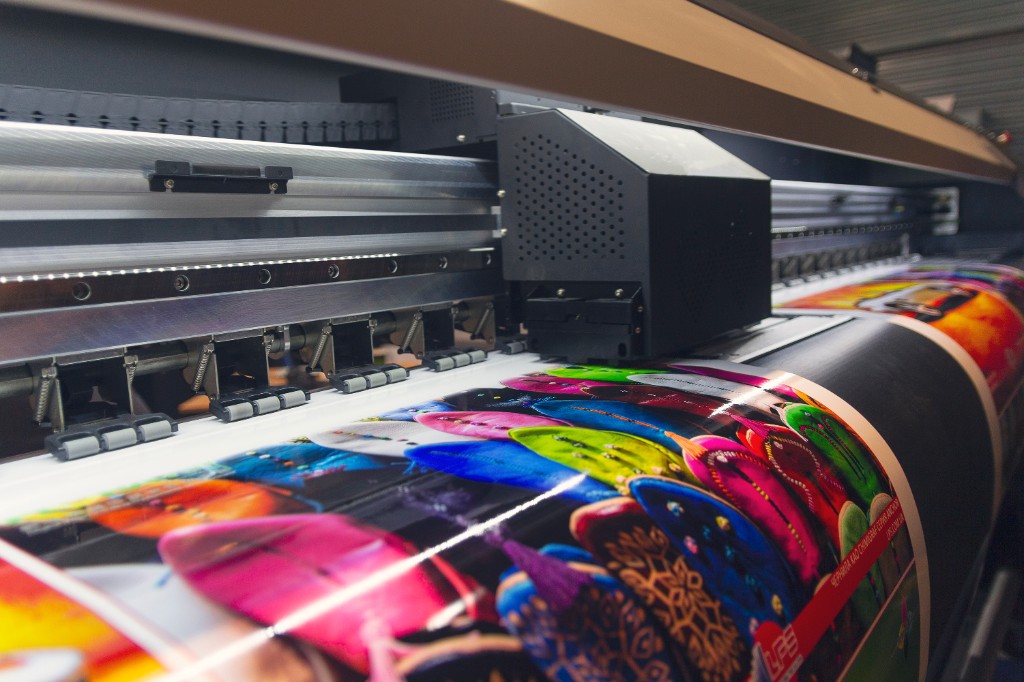 Large format digital printing machine